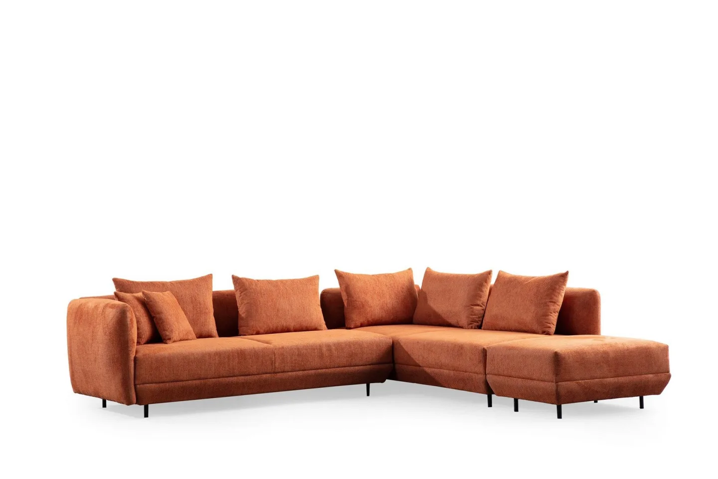 Floransa 4-sits Soffa med Divan - Orange