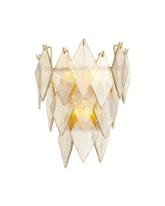 Rhombus Wall Lamp Antique Brass