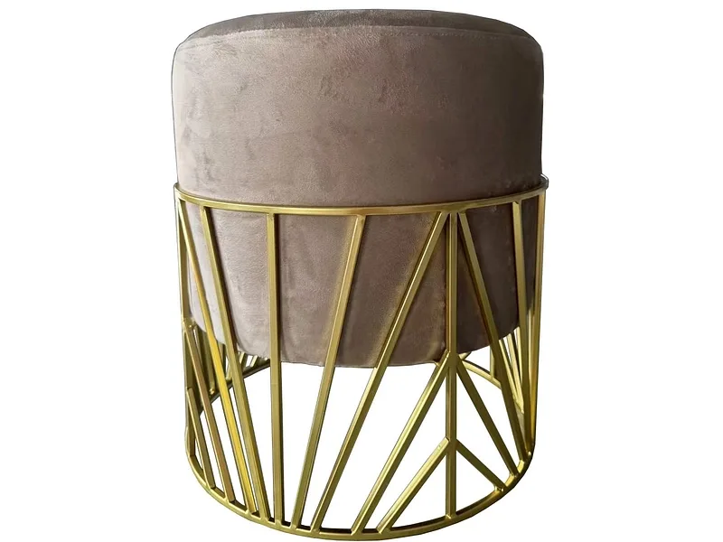 Hocker JULIUS 38x38x43cm stoff beige