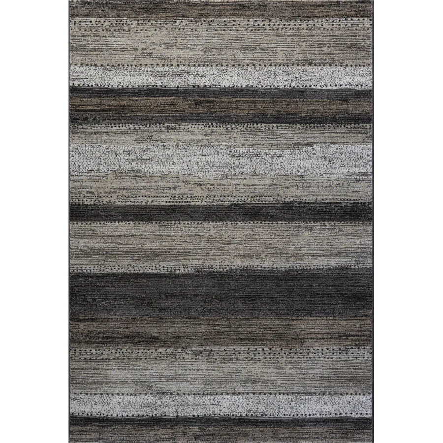 Teppich Argentum braun/beige Architektonisch Polypropylen 133 x 195 cm