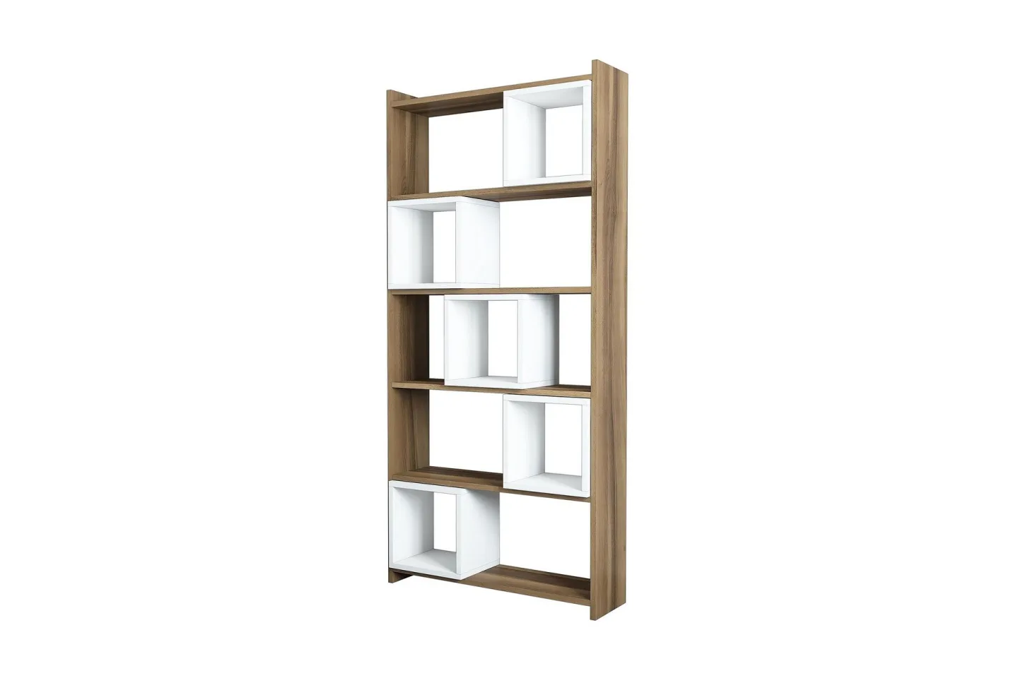 Hovdane Bokhylla 80 cm - Vit/Brun