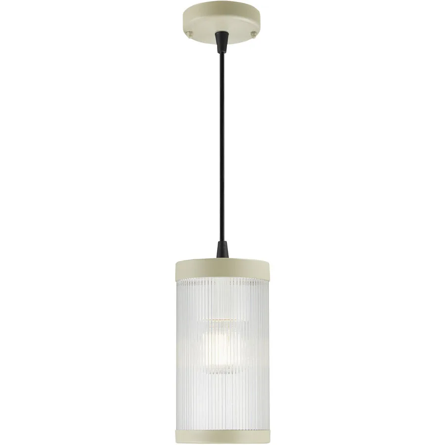 NORDLUX Aussenlampe Coupar Beige/Transparent Kunststoff 13 cm 25 cm - Farbe: Sand/Transparent - Material: PVC