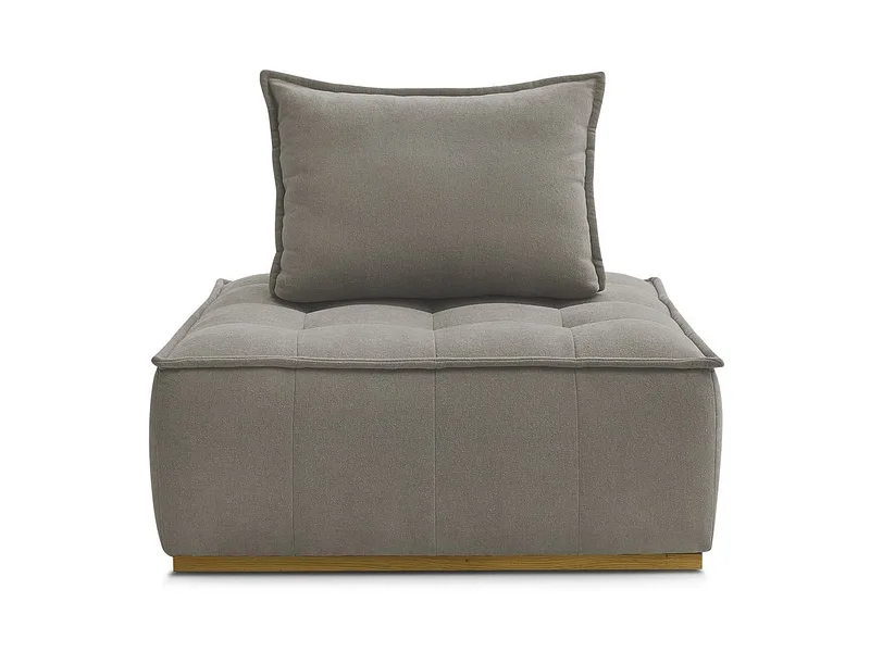 Modulare Sessel für Sofa BOBOCHIC ELISA Stoff mit Textur taupe