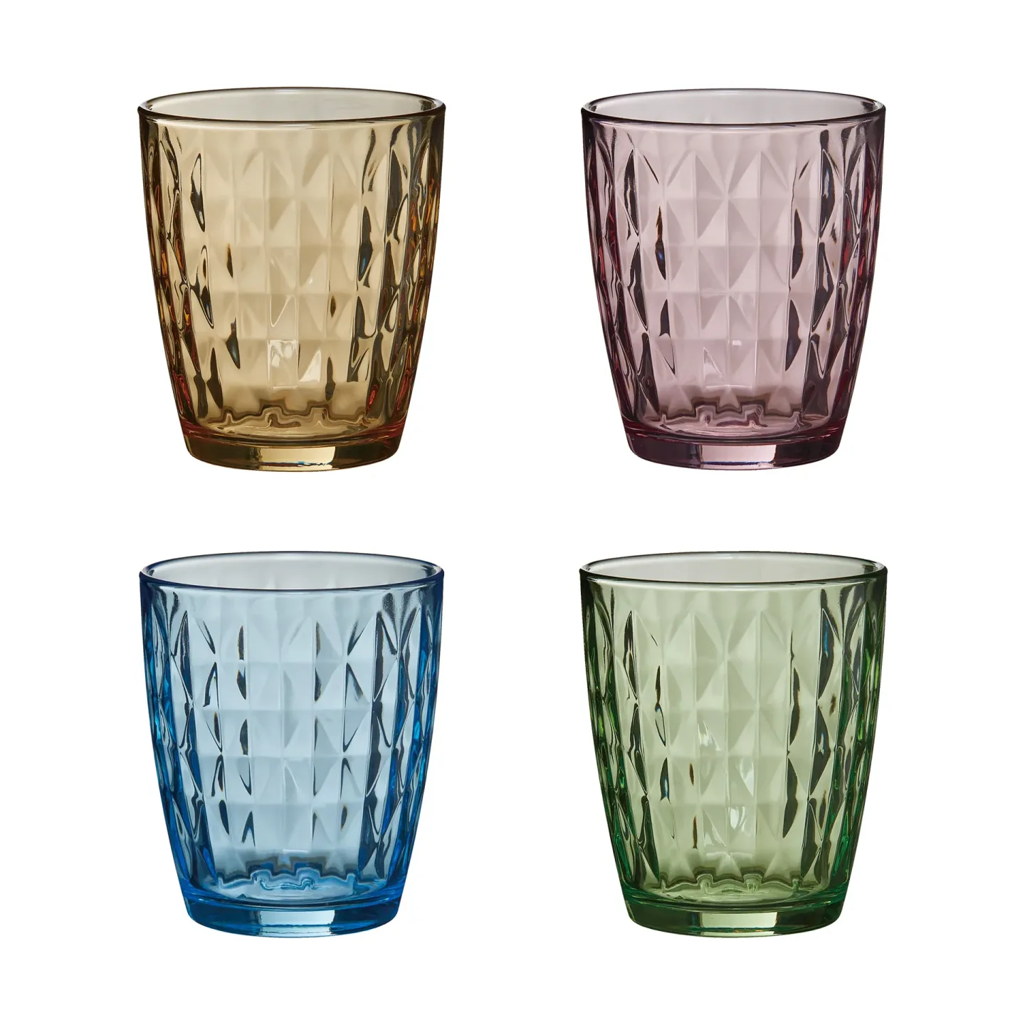 Aida Mosaic Wasserglas 34 cl 4er Pack Multi