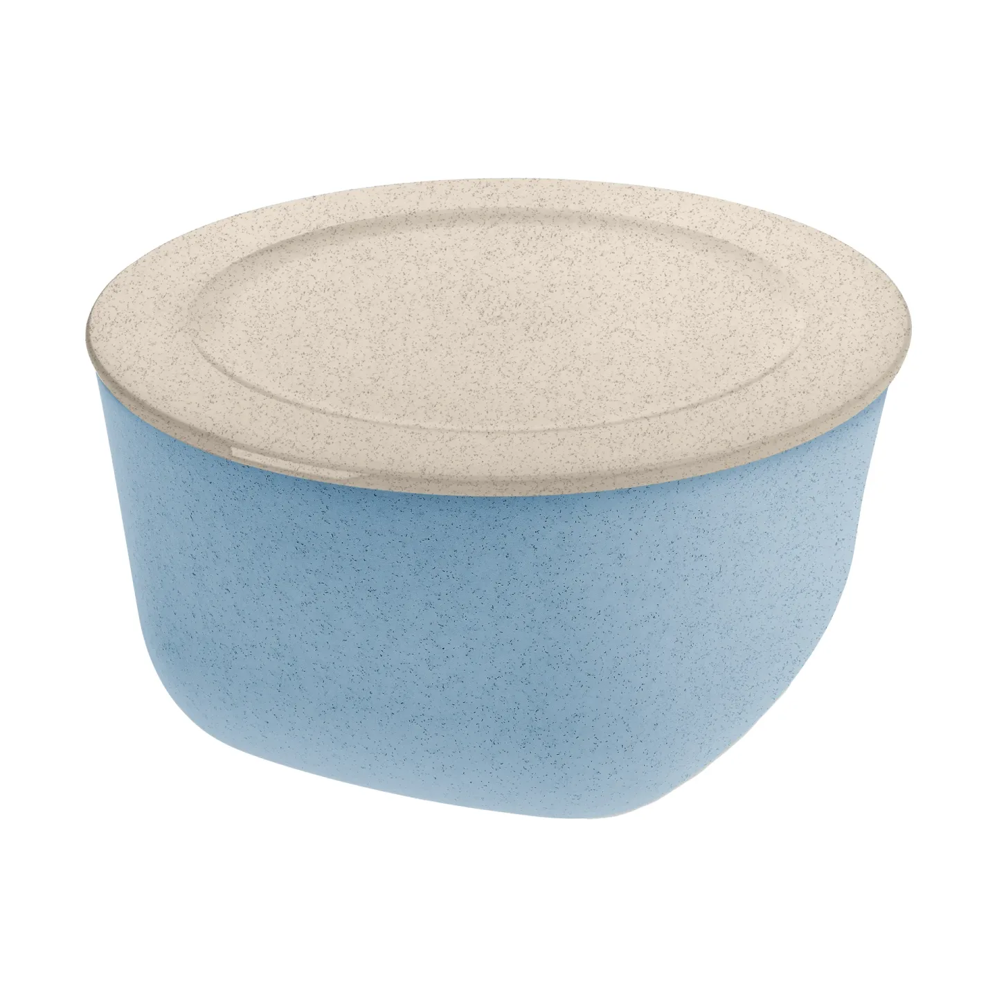 Koziol Connect Schüssel/Schale mit Deckel 4 L biozirkulärer Thermoplast Nature flower blue
