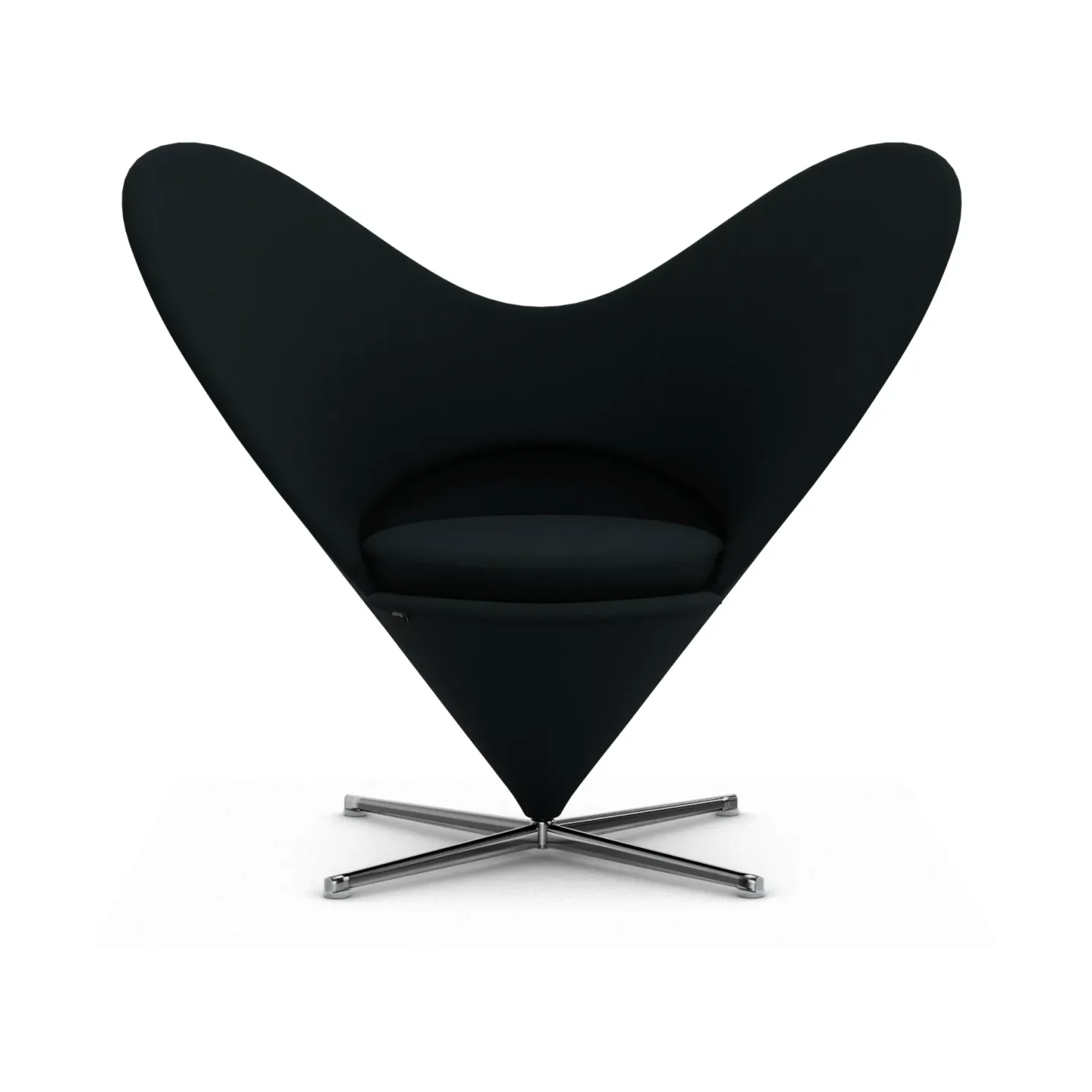 Vitra Heart Cone Chair fåtölj Hola sea green-rostfritt stål