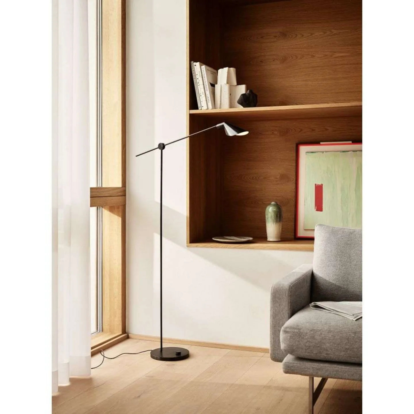 MS Series MS011 Golvlampa Black PVD - Fritz Hansen - Vardagsrum - Metall