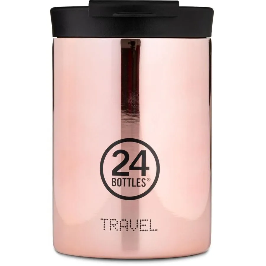 Thermobecher 24 Bottles Gold Edelstahl 12.5 cm - Farbe: Rose Gold