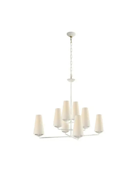 Fontaine Large Offset Chandelier White