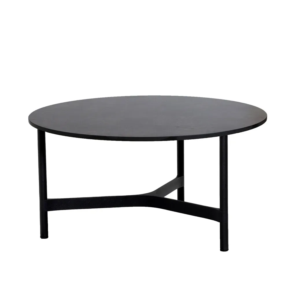 Cane-line Twist soffbord large Ø90 cm Dark grey-lava grey