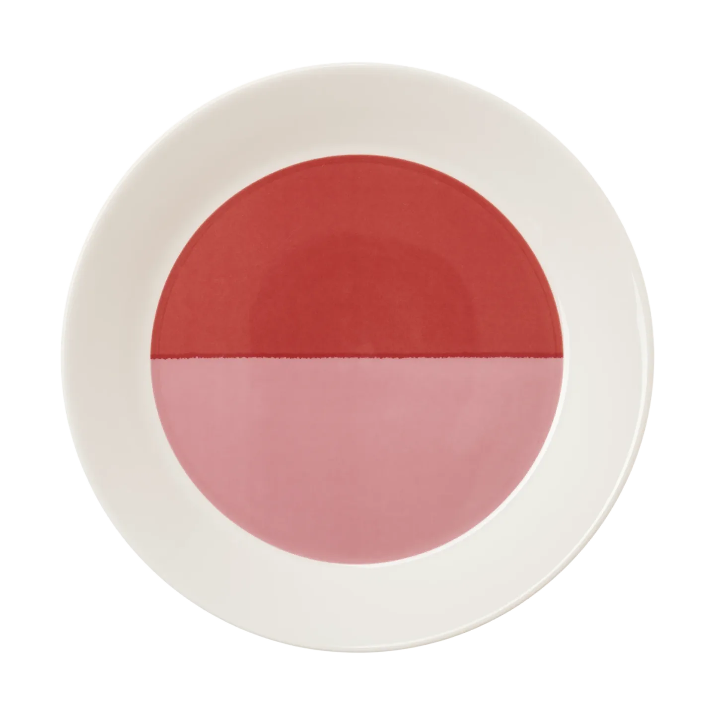 Arabia Vuokko Teller Ø22 cm 2-Farbe rosa-rot