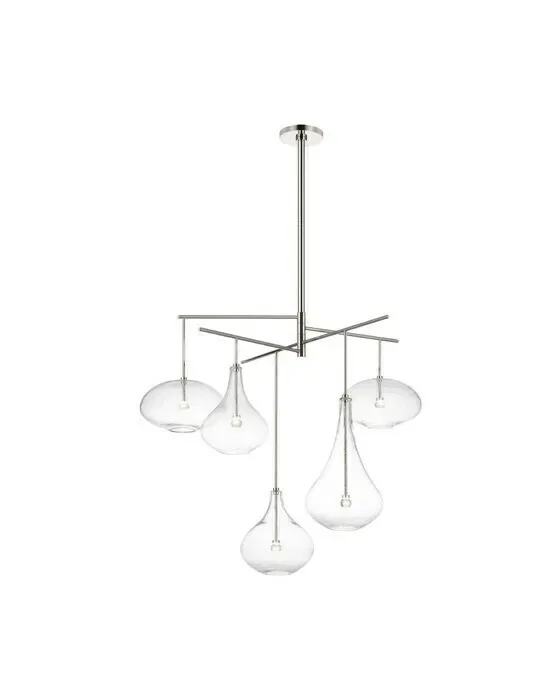 Lomme XL Chandelier Polished Nickel