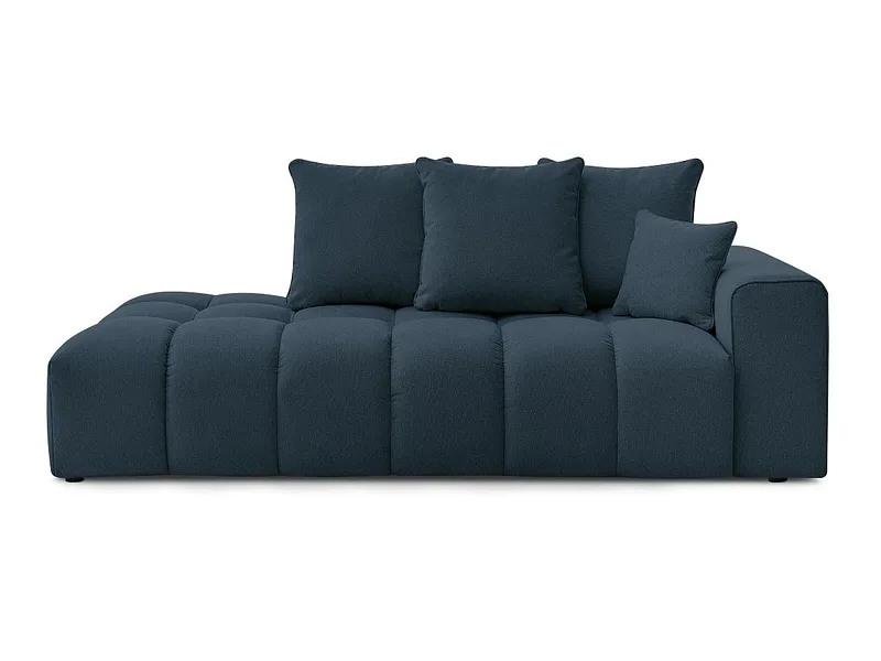 3er Sofa BOBOCHIC MONT-BLANC Stoff chiniert dunkelblau