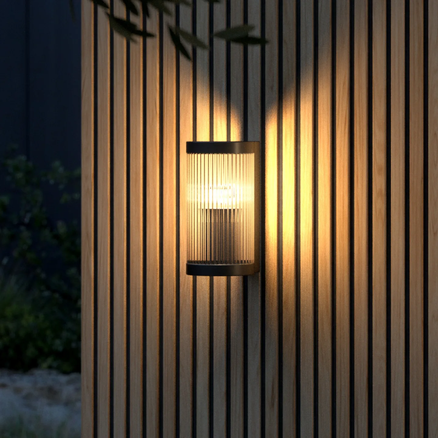 Coupar Utendørs Vegglampe Black - Nordlux - Metall - Rund