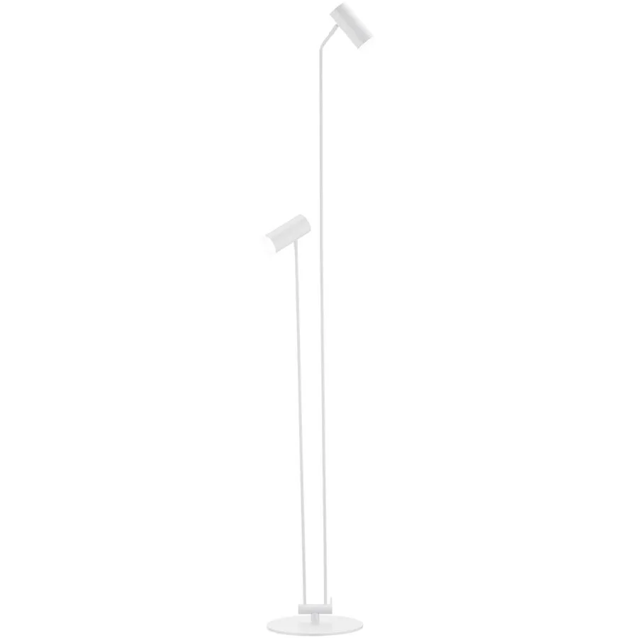 Stehlampe Adina Weiss Metall 180 cm