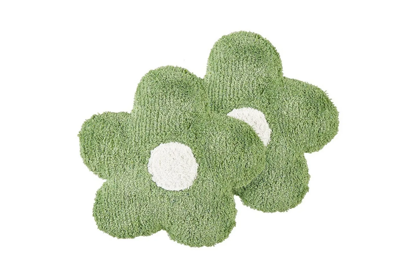 Prydnadskuddar Sorrel set om 2 Grön/Vit - Grön/Vit