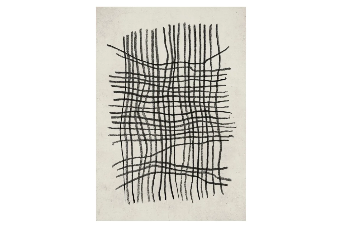 Poster Linework 50x70 cm - Beige/Svart