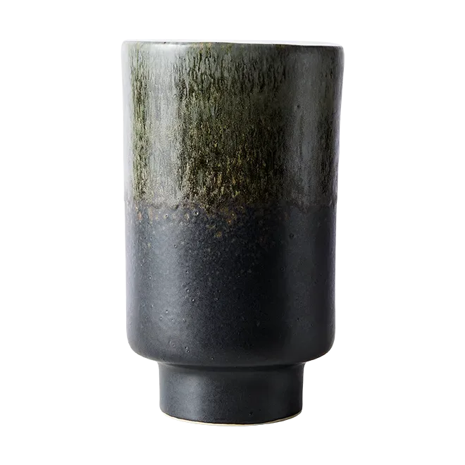 MUUBS Lago Vase M Ø13x22 cm Forest green