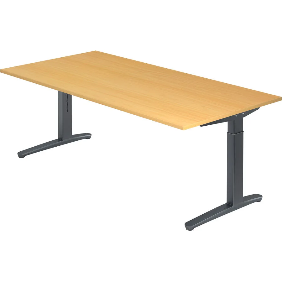 Schreibtisch Office buche Holzwerkstoff B 200 T 100 cm