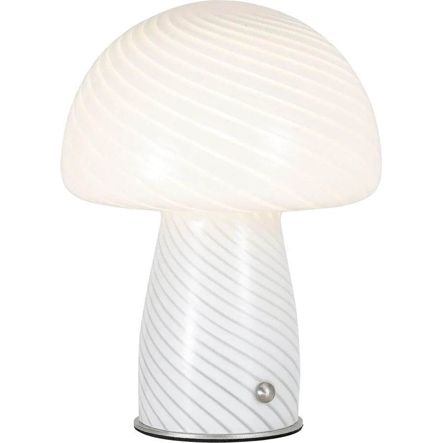 Tischlampe Cala Glas weiss G9 5W LED - LED - Lichtfarbe: Warmweiss - LED Energiesparlampen