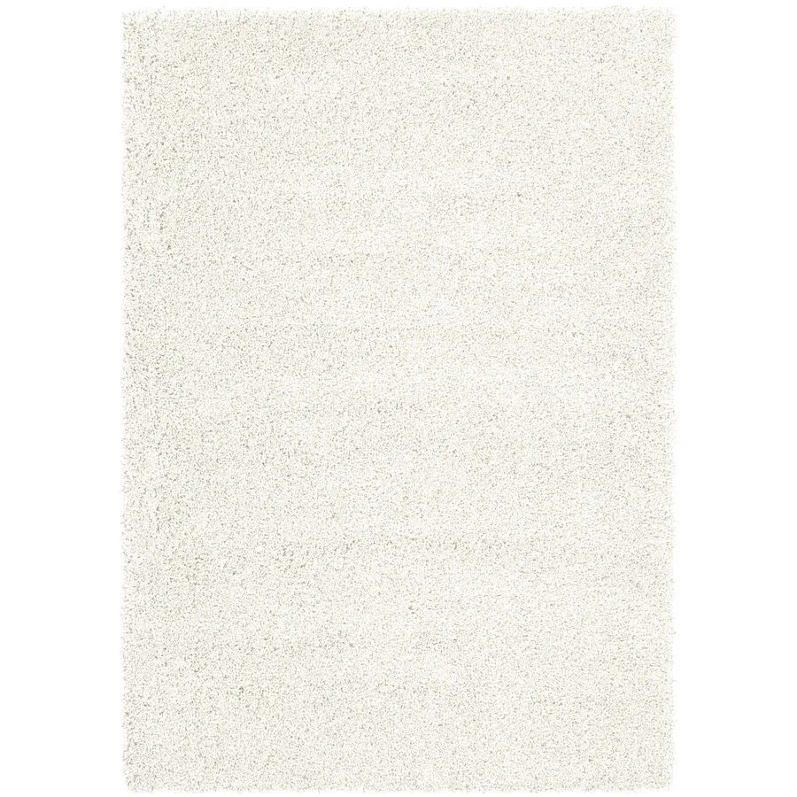 Teppich Luxury Shaggy Weiss Einfarbig Polypropylen 60 x 115 cm