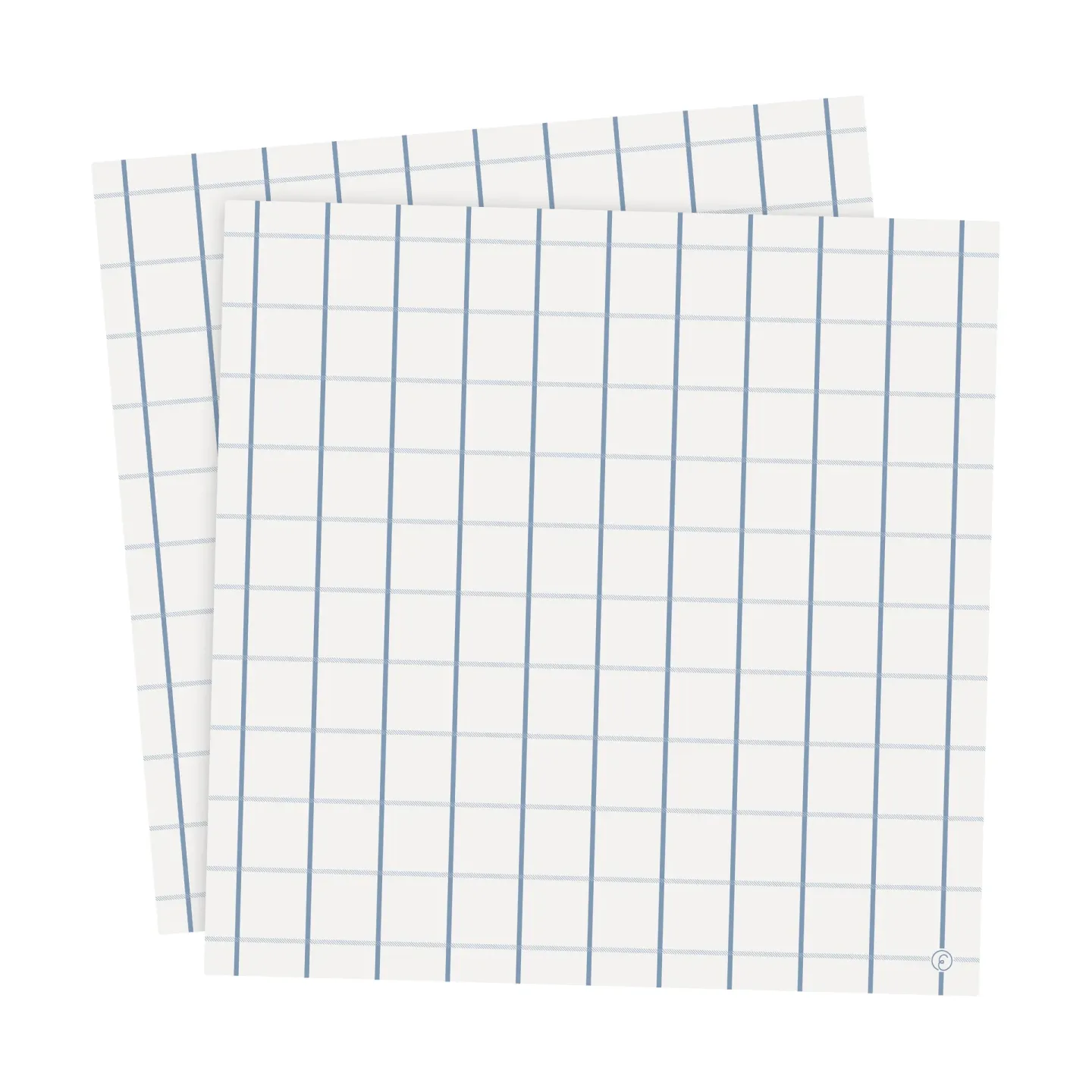 ERNST Ernst Serviette kariert 33x33 cm 20er-Pack Hellblau-hellblau