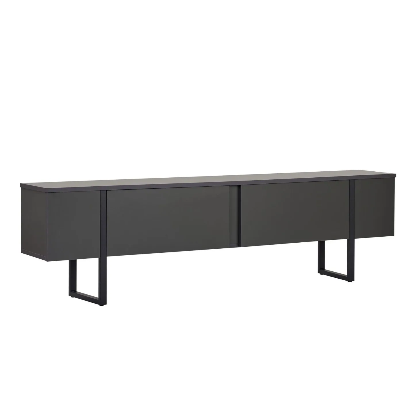 Nopira TV-bänk 180 cm - Antracit och svart