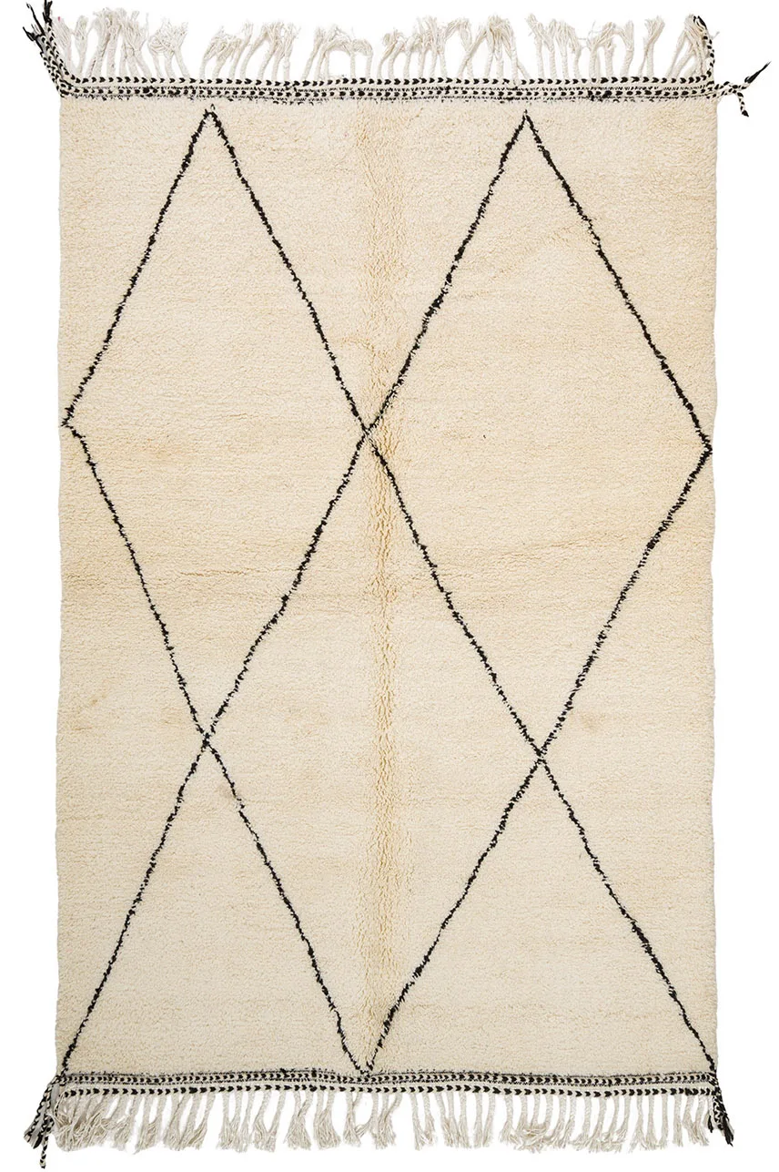 Kelim-teppe Marokkansk Beni Ourain 165 x 260 cm (Størrelse: 165 x 260 cm)