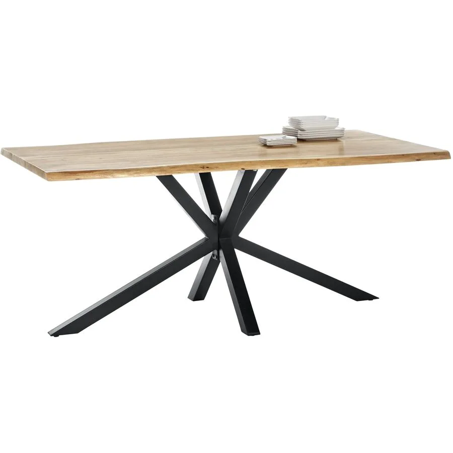 Esstisch Gordon natur Akazie Massivholz B 200 T 100 cm