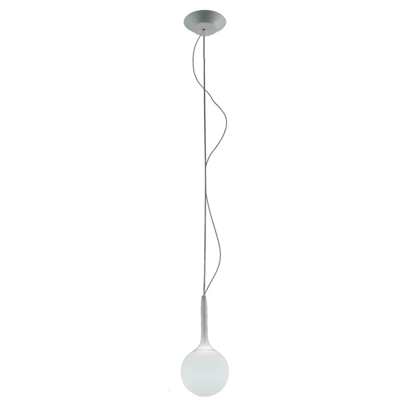 Castore 14 Pendelleuchte White - Artemide - Wohnzimmer - Design - Glas - Kugel