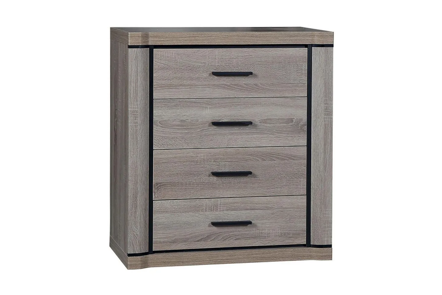 Dallas Skänk 80,5x43,5x91 cm LED-belysning - Ek