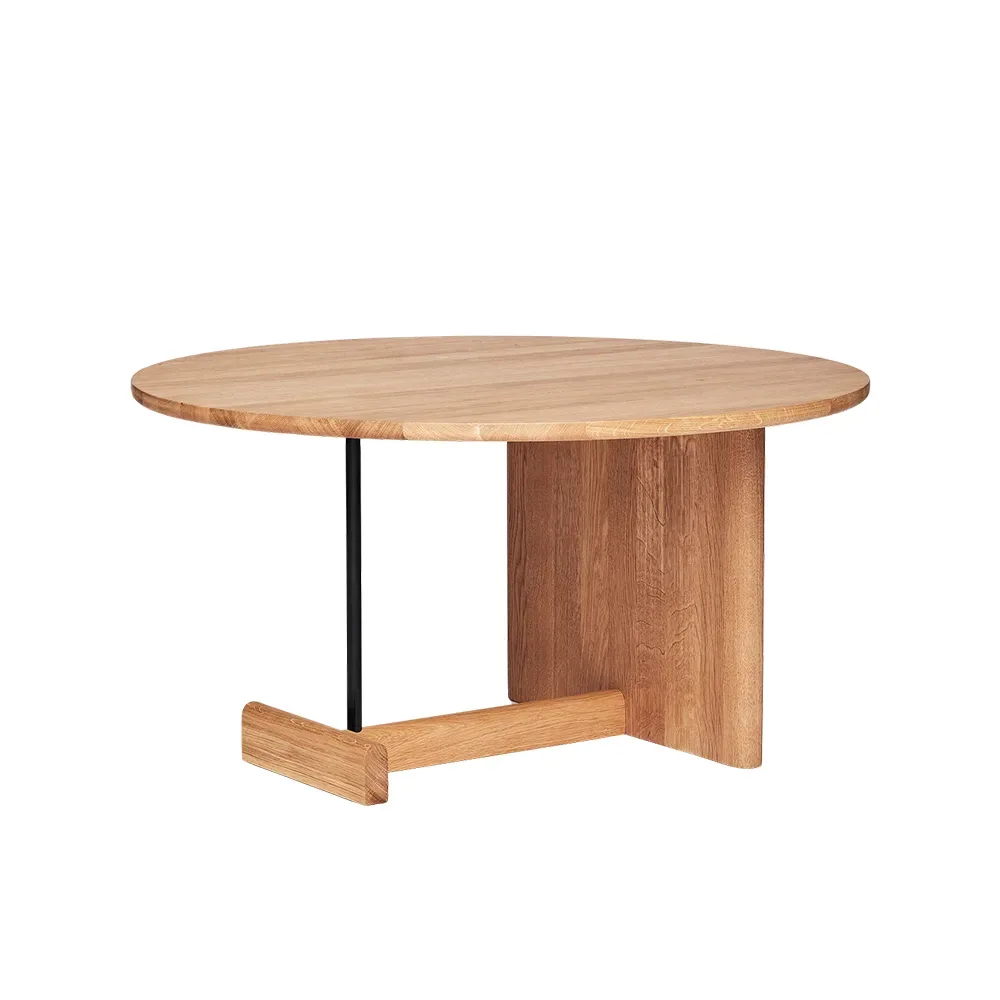 Fogia Koku Couchtisch hoch Ø80 cm Lackierte Eiche