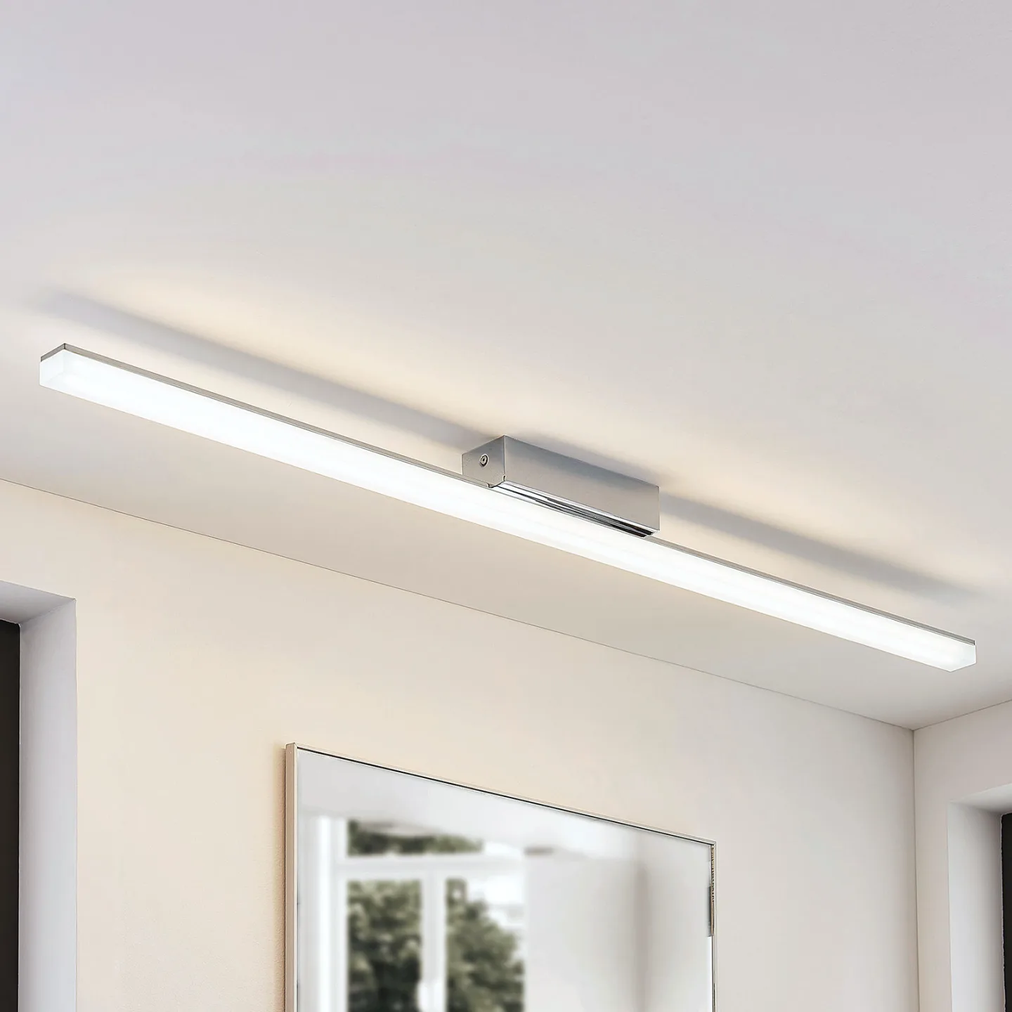 Levke LED Loftlampe IP44 White/Chrome - Lindby - Badeværelse - Moderne - Plastik - Kantet