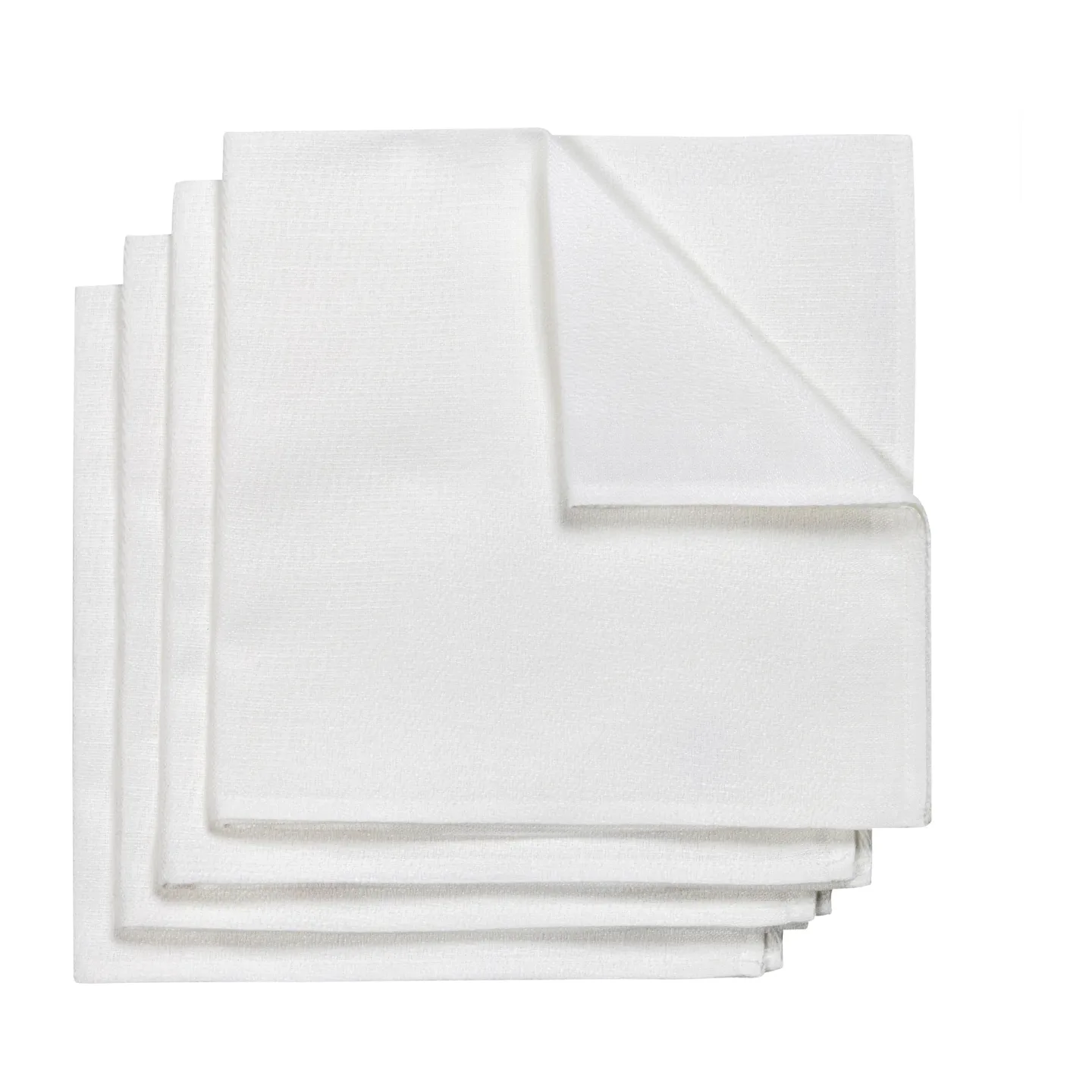 NJRD Metric Serviette 47 x 47cm 4er Pack Weiß