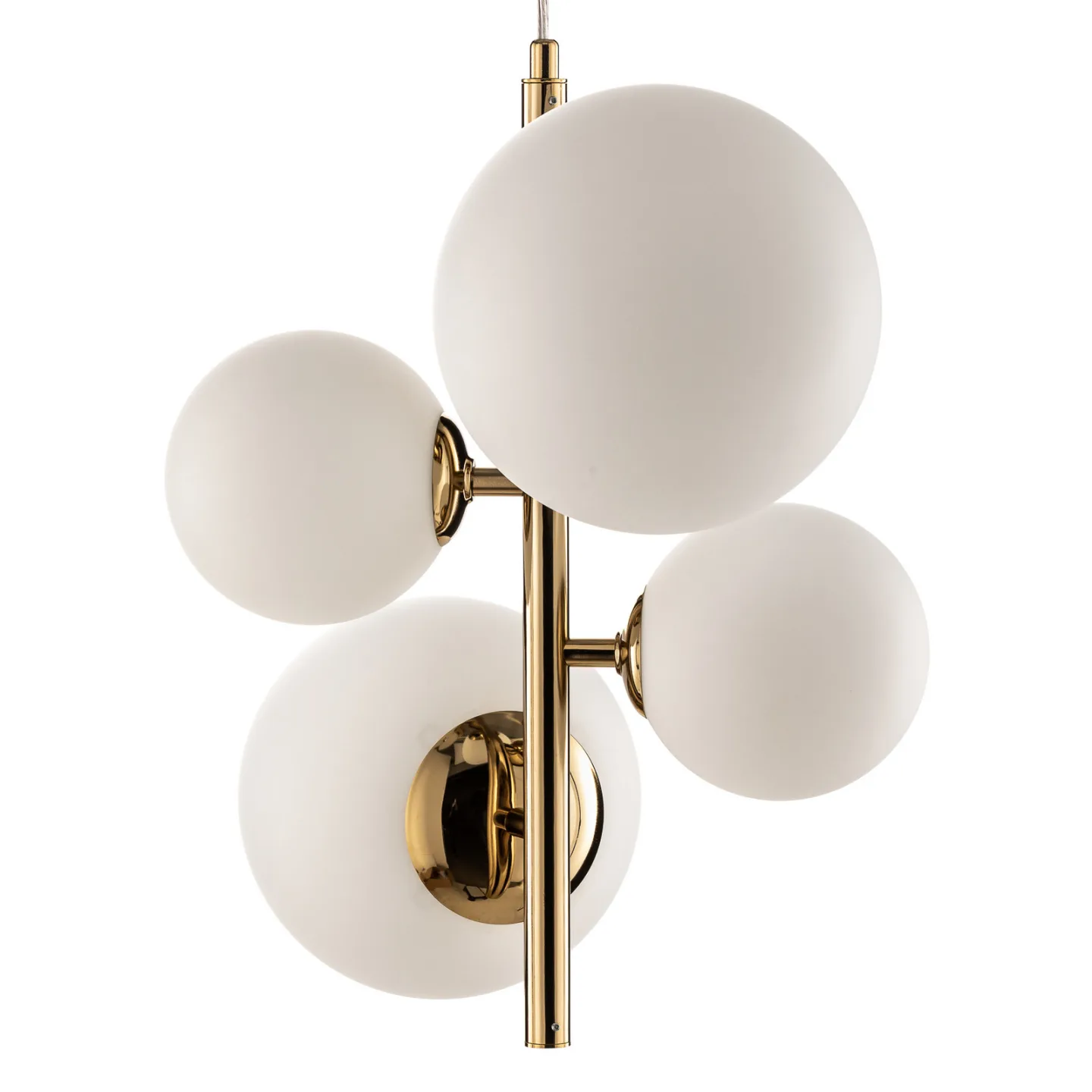 Dione Hängelampe, goldfarben, 4-flammig - ALDEX - Wohnzimmer - Modern - Glas - Mehrflammig