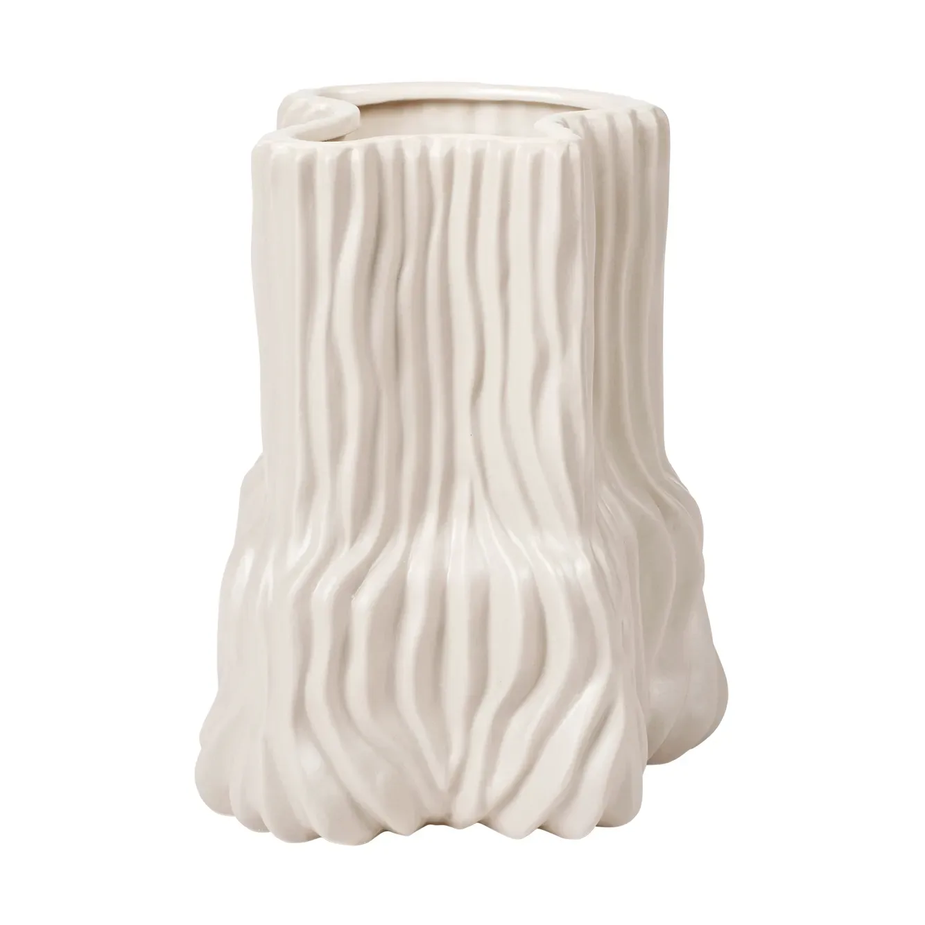 Broste Copenhagen Magny Vase 23,5 cm Castle beige