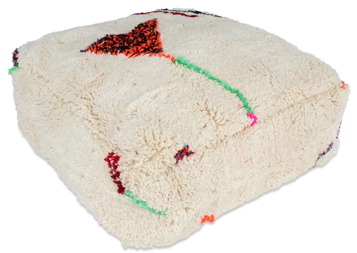 Sittepuff - Marokkansk Beni Ourain (Størrelse: 60 x 60 cm)