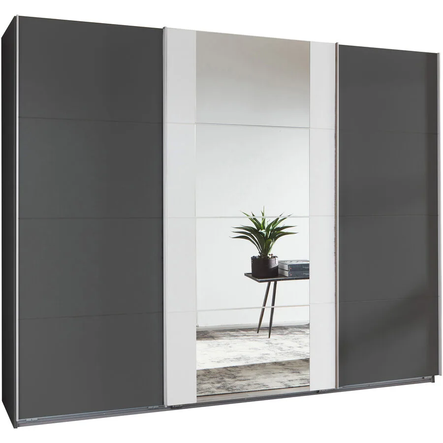 Kleiderschrank Juli graphit Holzwerkstoff B 225 cm