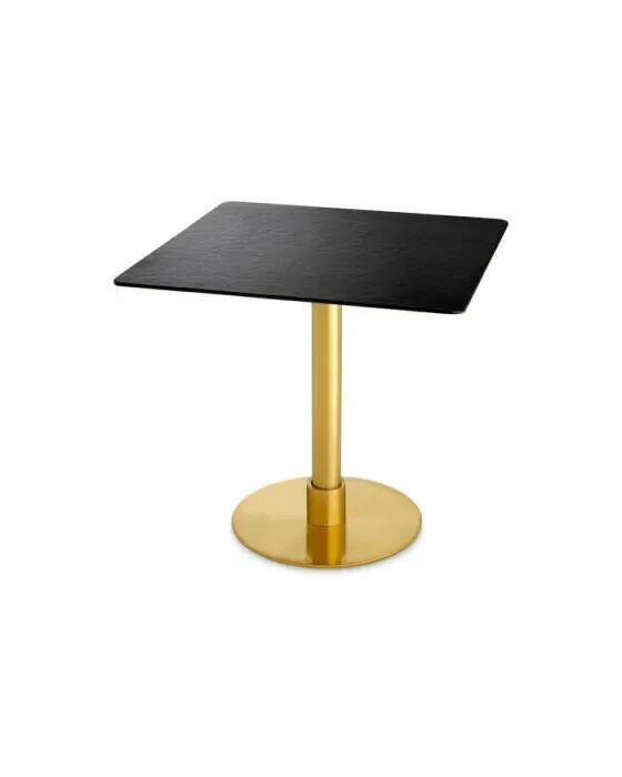 Terzo Dining Table Brushed Brass Finish