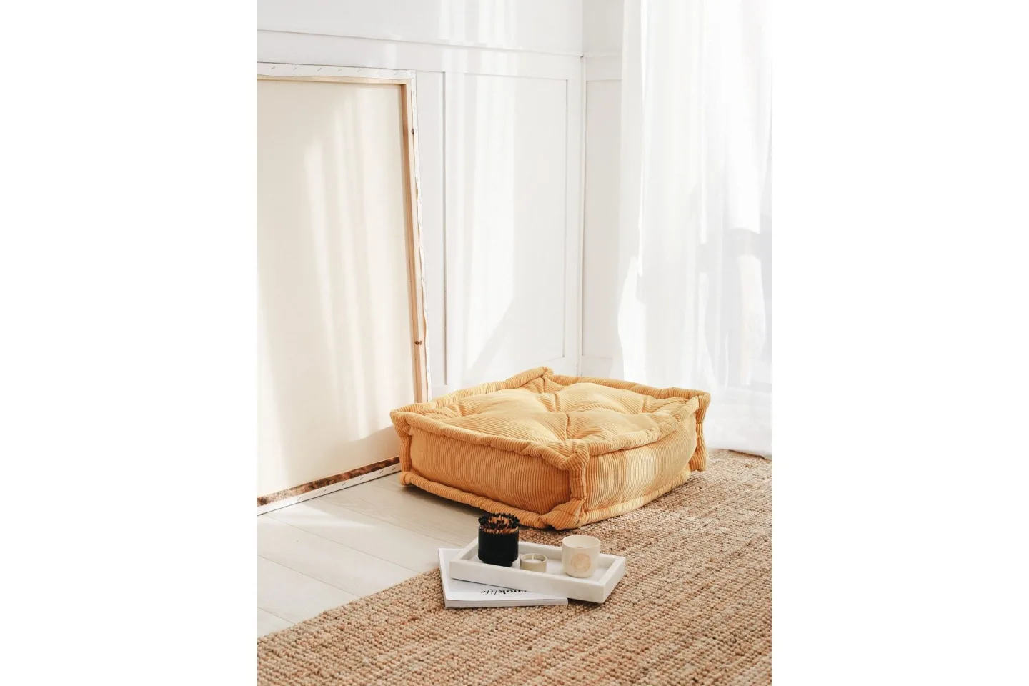 Biskuvi Sittpuff 55 cm - Gul