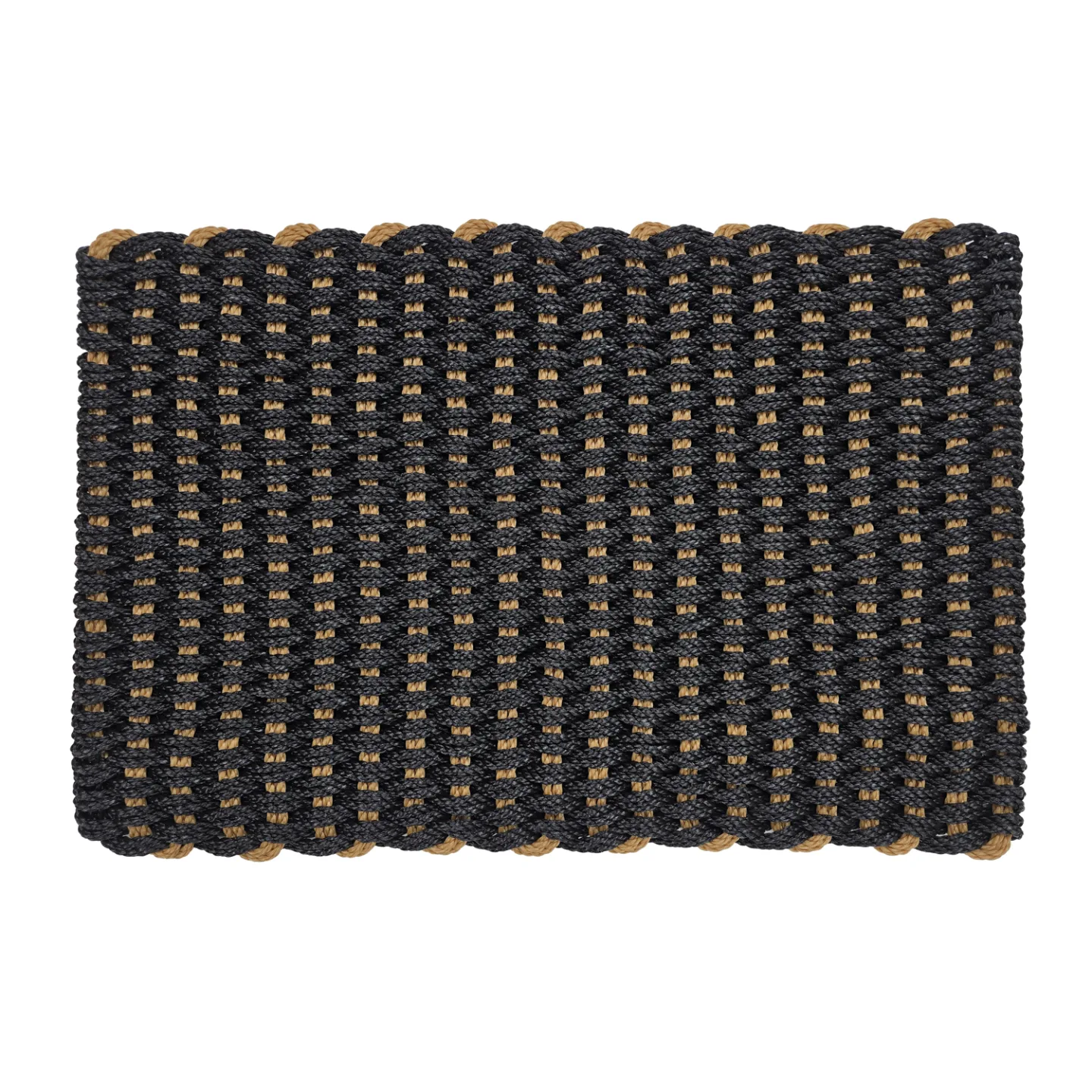Dørmatte - Araminta (svart/beige) (Størrelse: 60 x 90 cm)