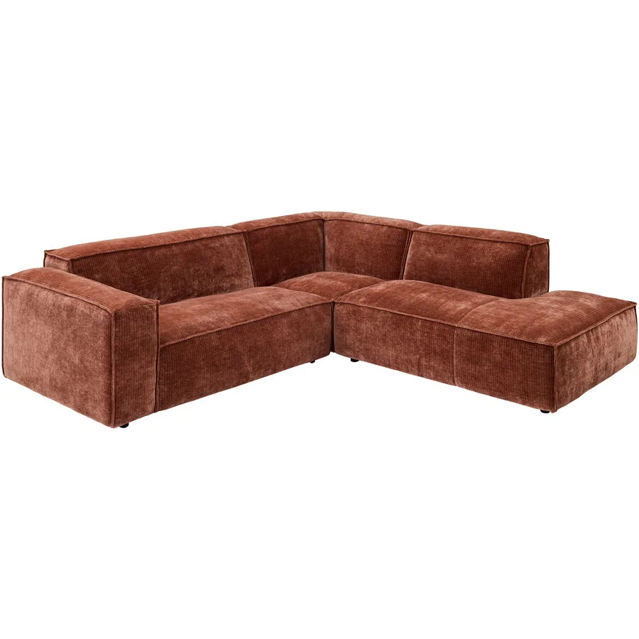 Ecksofa Gian Stoff rost B 283 T 238 cm