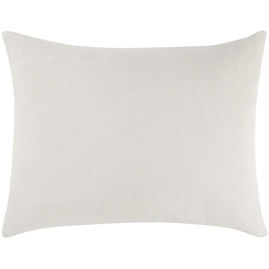 Kissenbezug Leana offwhite Einfarbig Leinen B 65 T 100 cm - Material: 100% Leinen