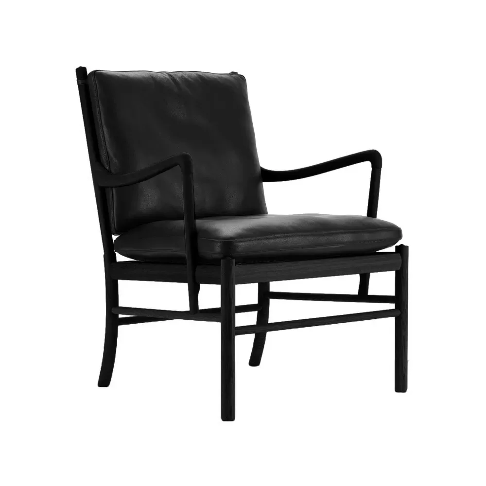 Carl Hansen & Søn OW149 Colonial chair fåtölj Thor 301 svart-svartlackad ek