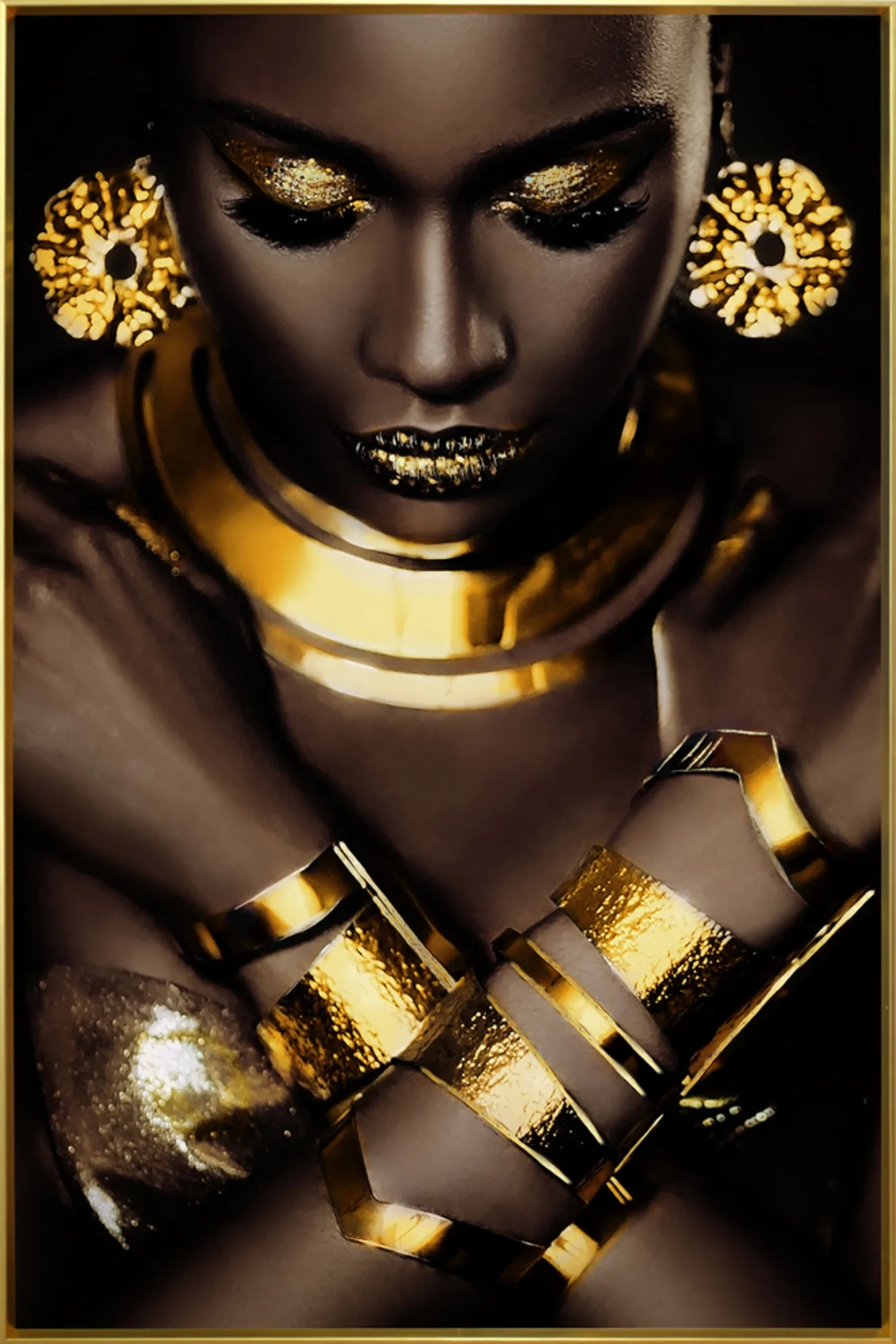 image LAND Glasbild Goldene Schönheit | Schubiger Möbel