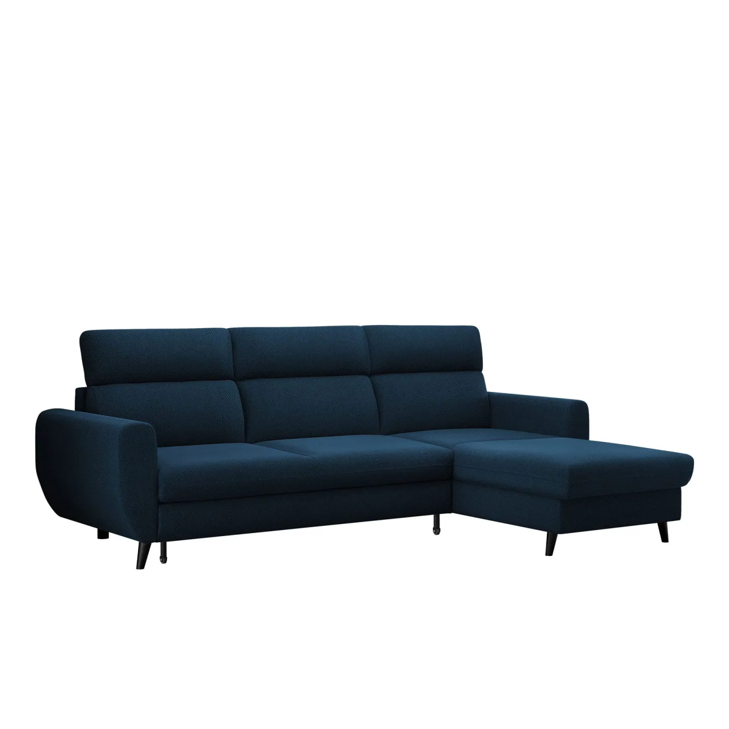 Vylon 3-sits Bäddsoffa med divan - Blå