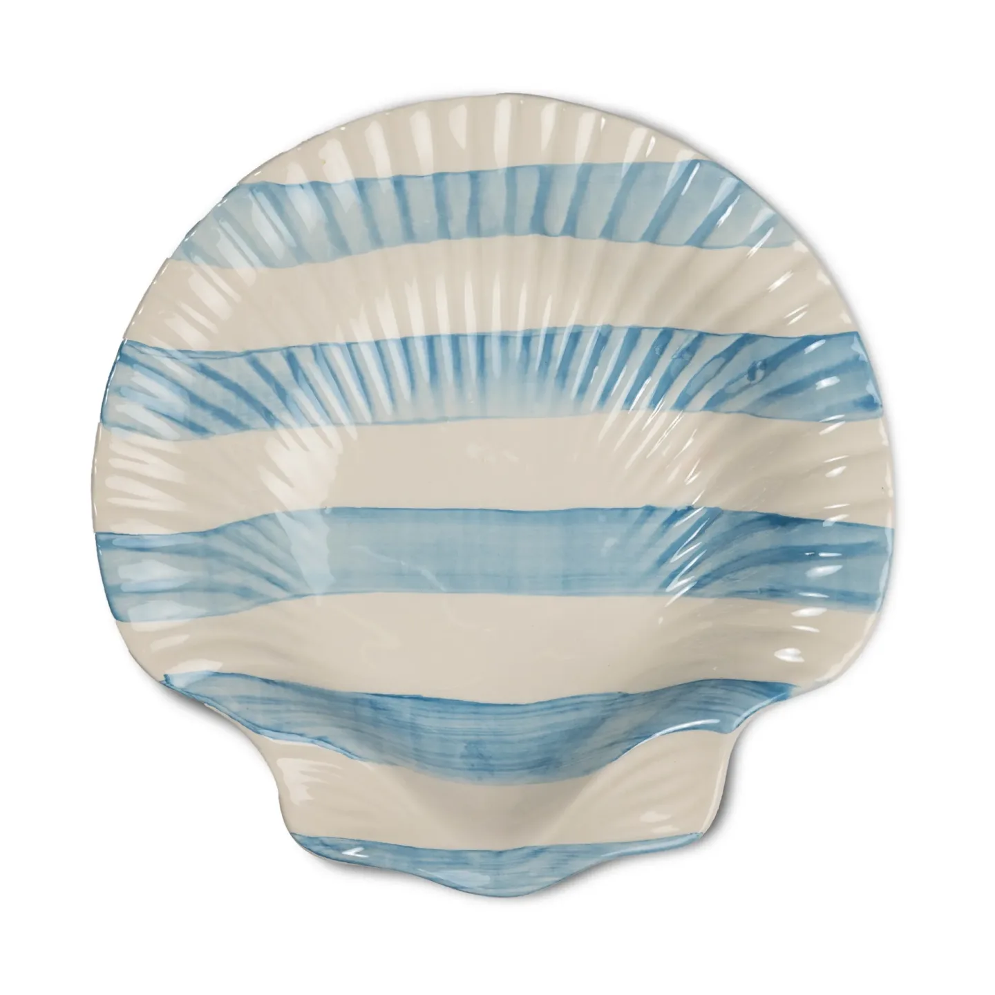 Byon Armona stripe Teller 23,5x23,5 cm Hellblau-weiß