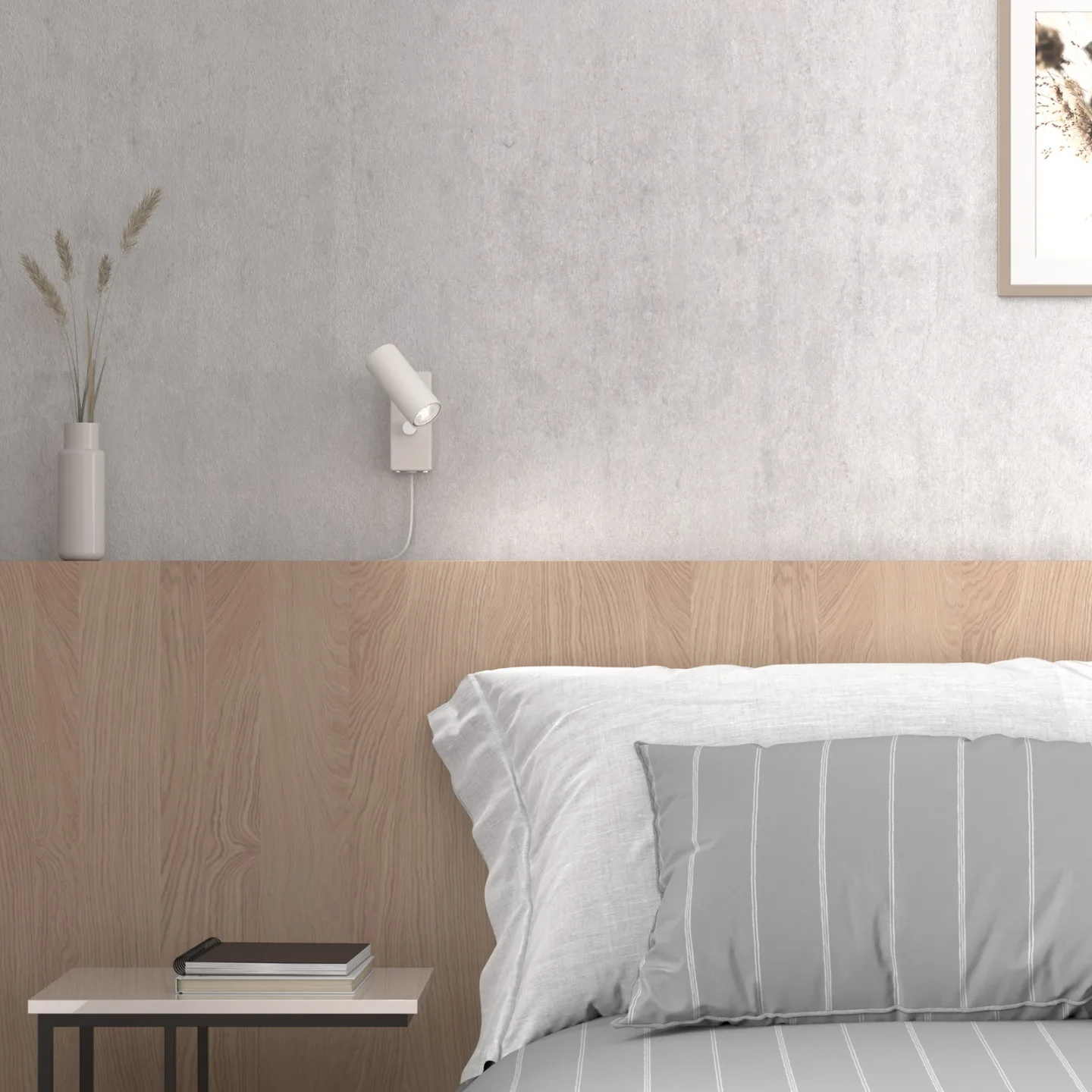Cato Wandleuchte Matt Weiß - Belid - Schlafzimmer - Metall