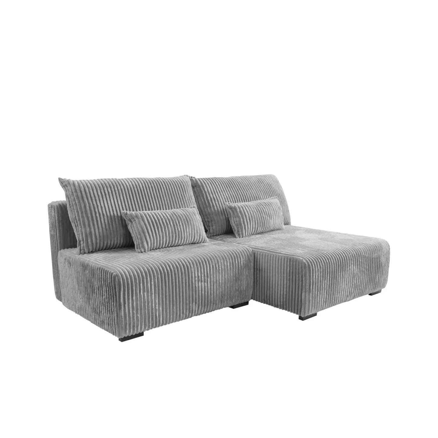 Lorynn 3-sits Bäddsoffa med divan - grå