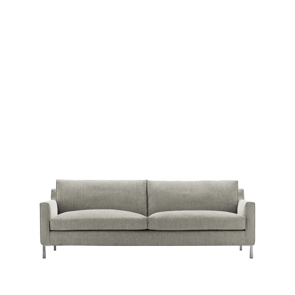 Eilersen Streamline 3-sitziges Sofa 220 cm tangent 37 Beige-Edelstahl